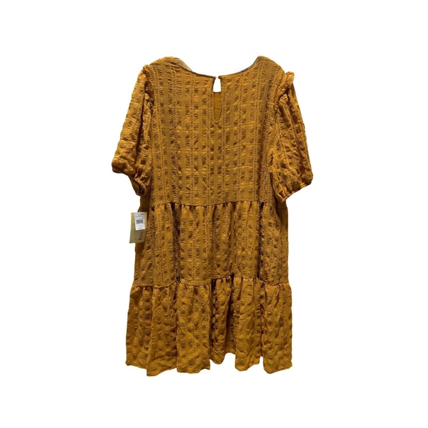 Yellow Dress Casual Short Rewind, Size 2x