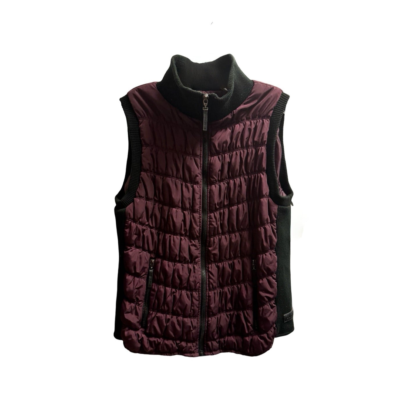 Vest Puffer & Quilted By Calvin Klein In Purple, Size: L