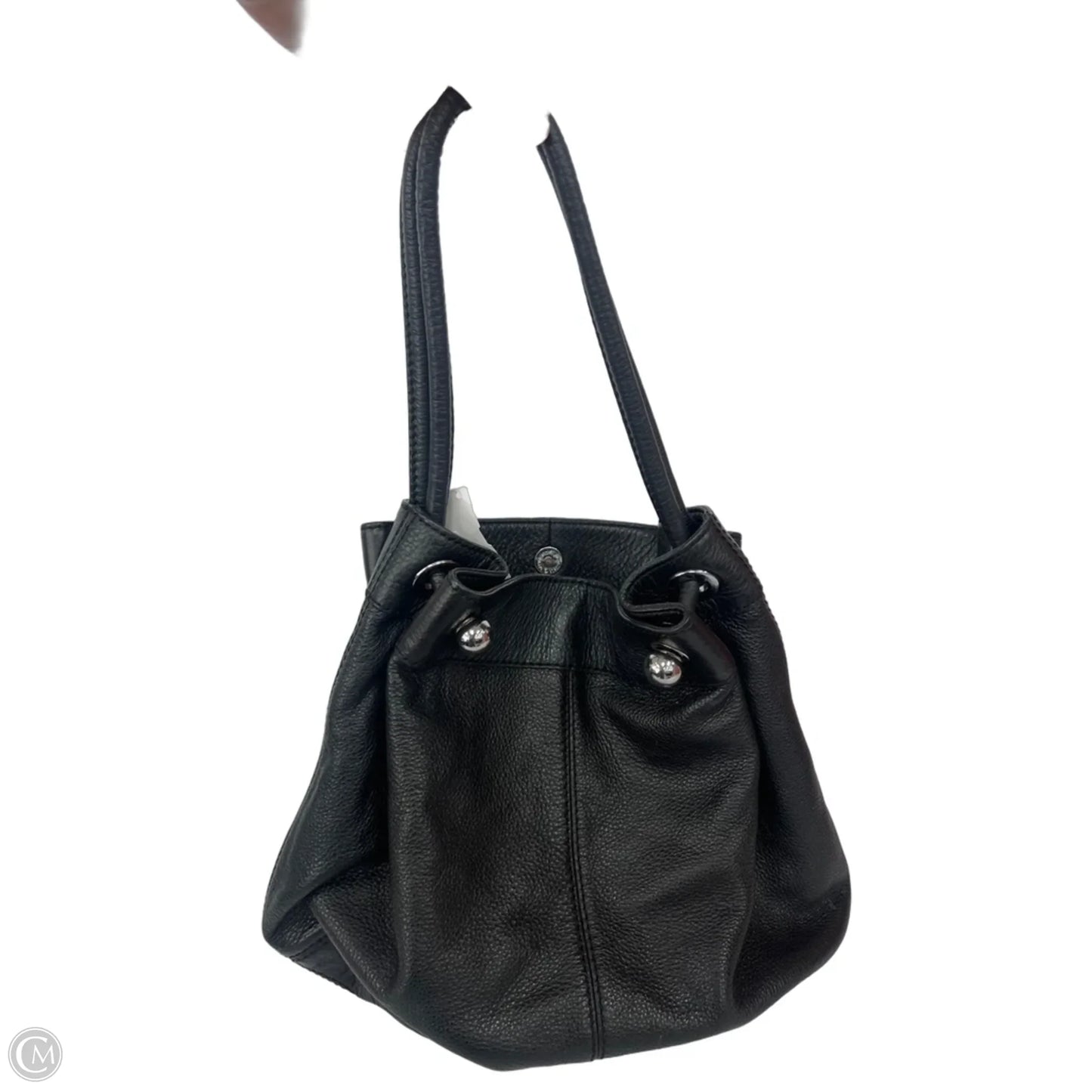 Handbag Leather By Ecco, Size: Medium