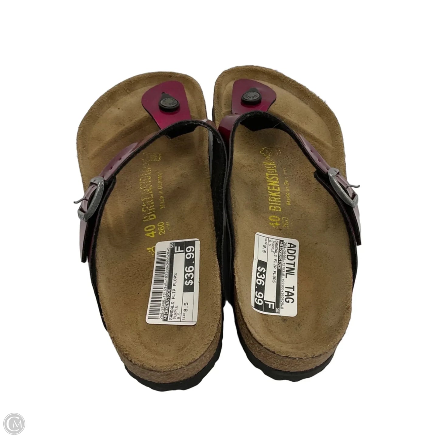Sandals Flip Flops By Birkenstock In Magenta, Size: 9