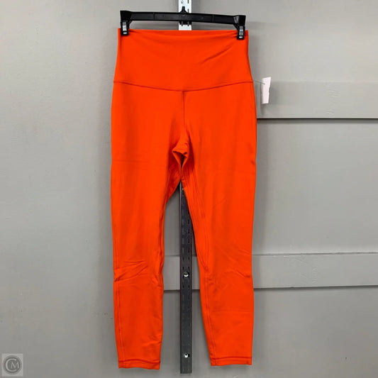 Pants Leggings By Lululemon In Orange, Size: 6