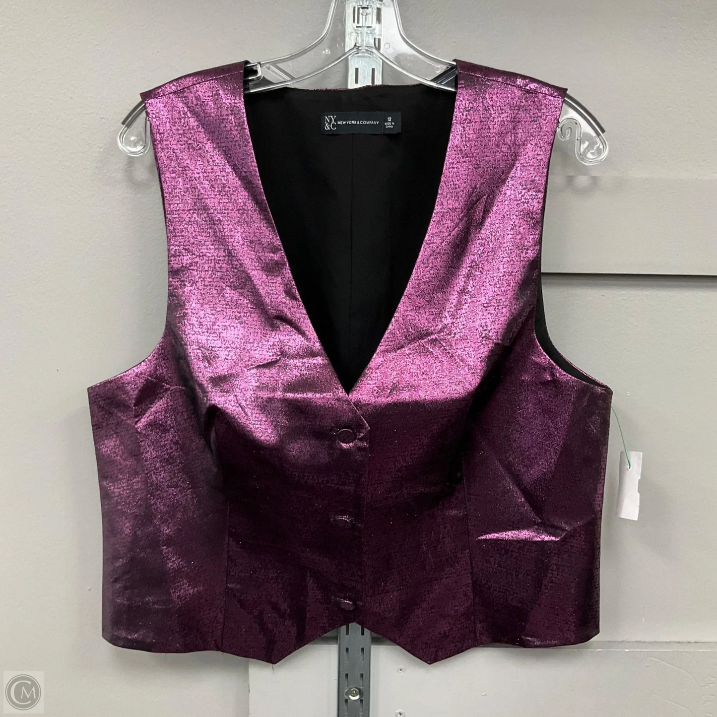 Vest Other By New York And Co In Purple, Size: 12