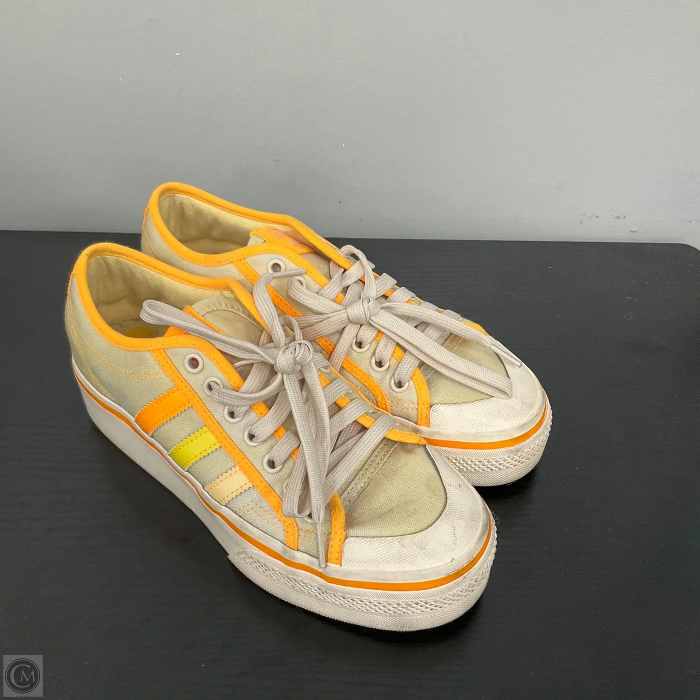 Shoes Sneakers By Adidas In Yellow, Size: 8.5