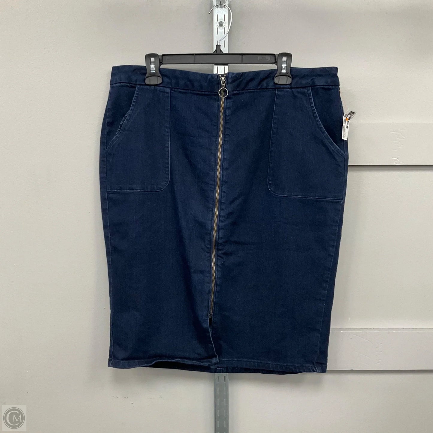 Skirt Midi By Lane Bryant In Blue Denim, Size: 16