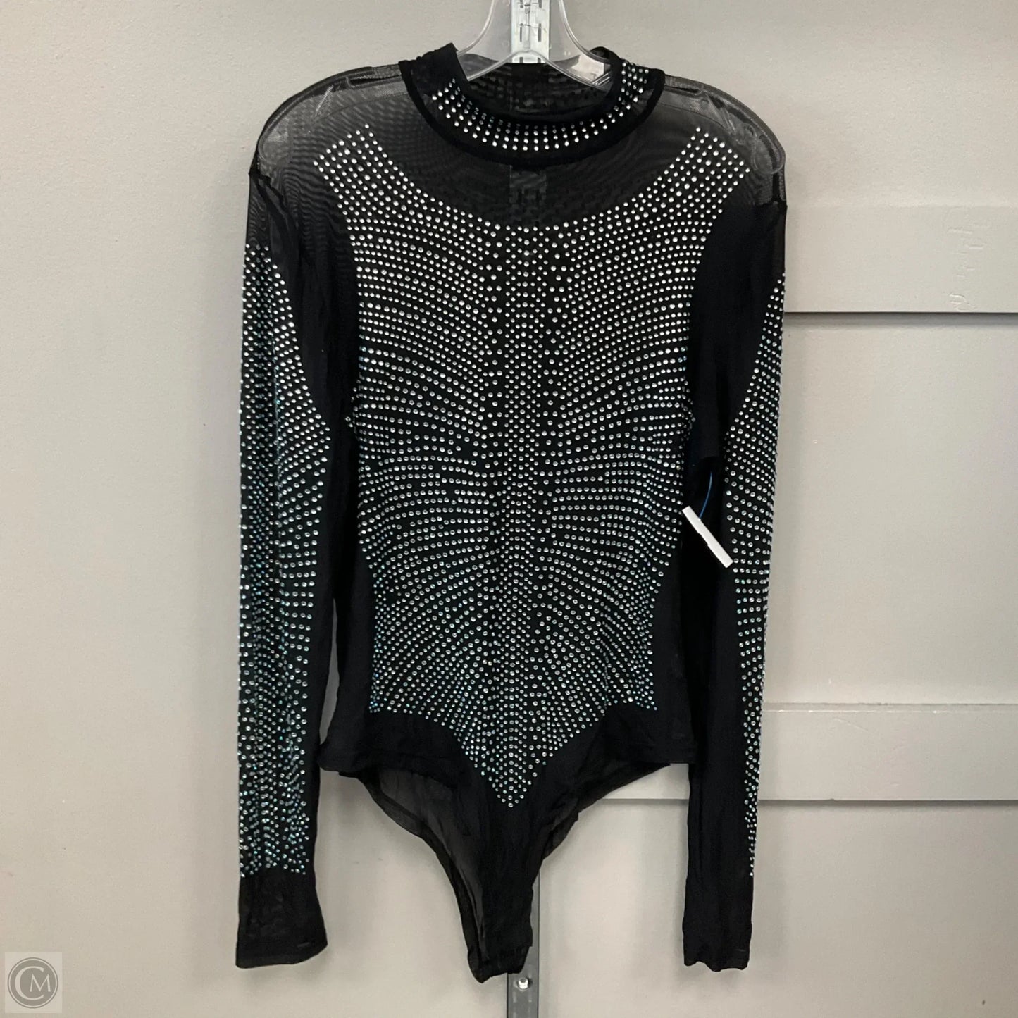 Bodysuit In Black, Size: 1X