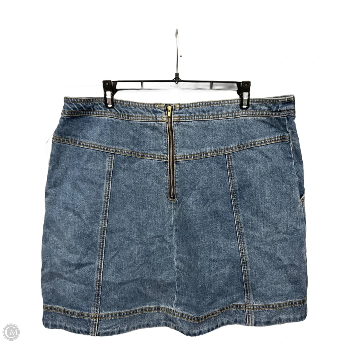 Skirt Mini & Short By Cabi In Blue Denim, Size: 14