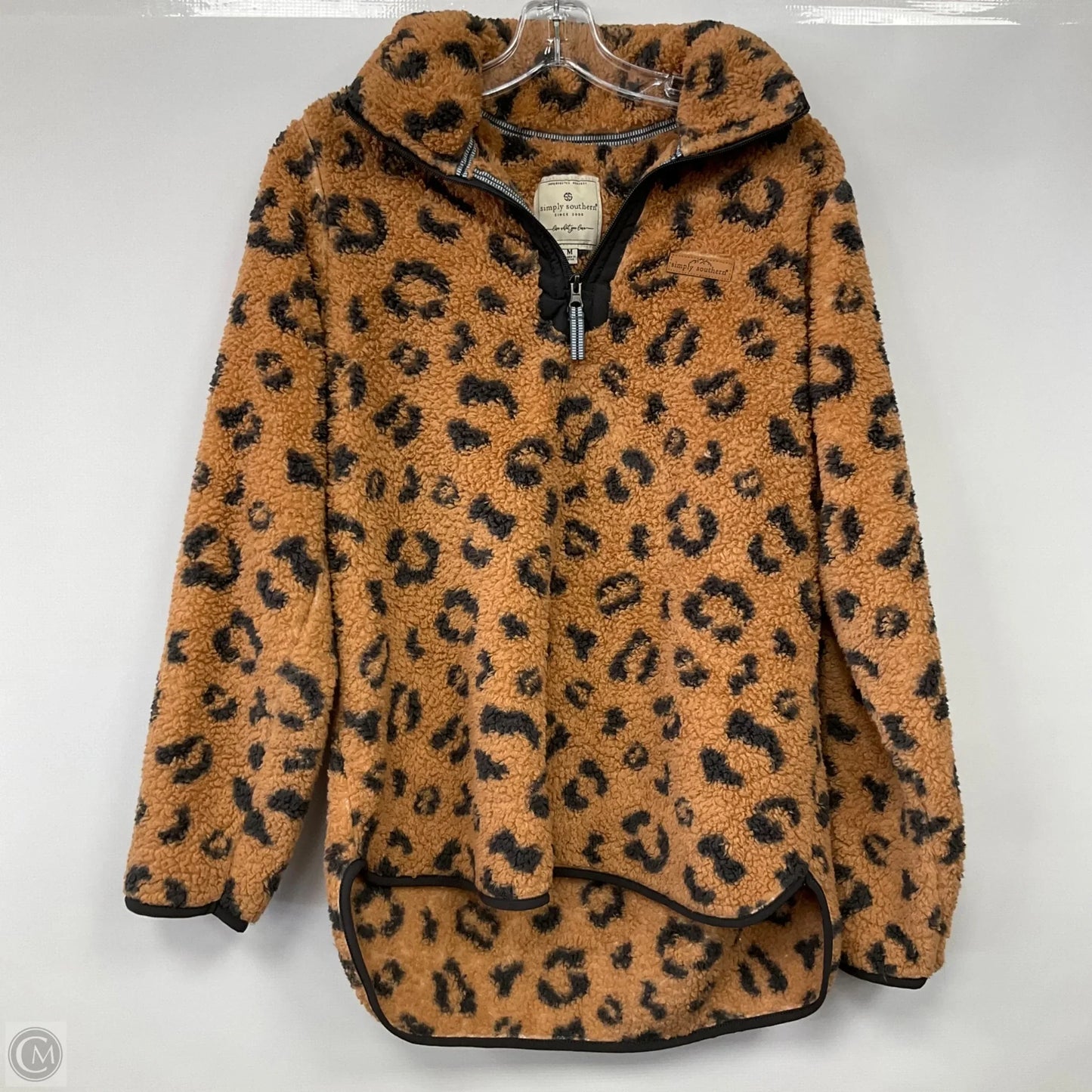 Sweatshirt Collar By Simply Southern In Animal Print, Size: M