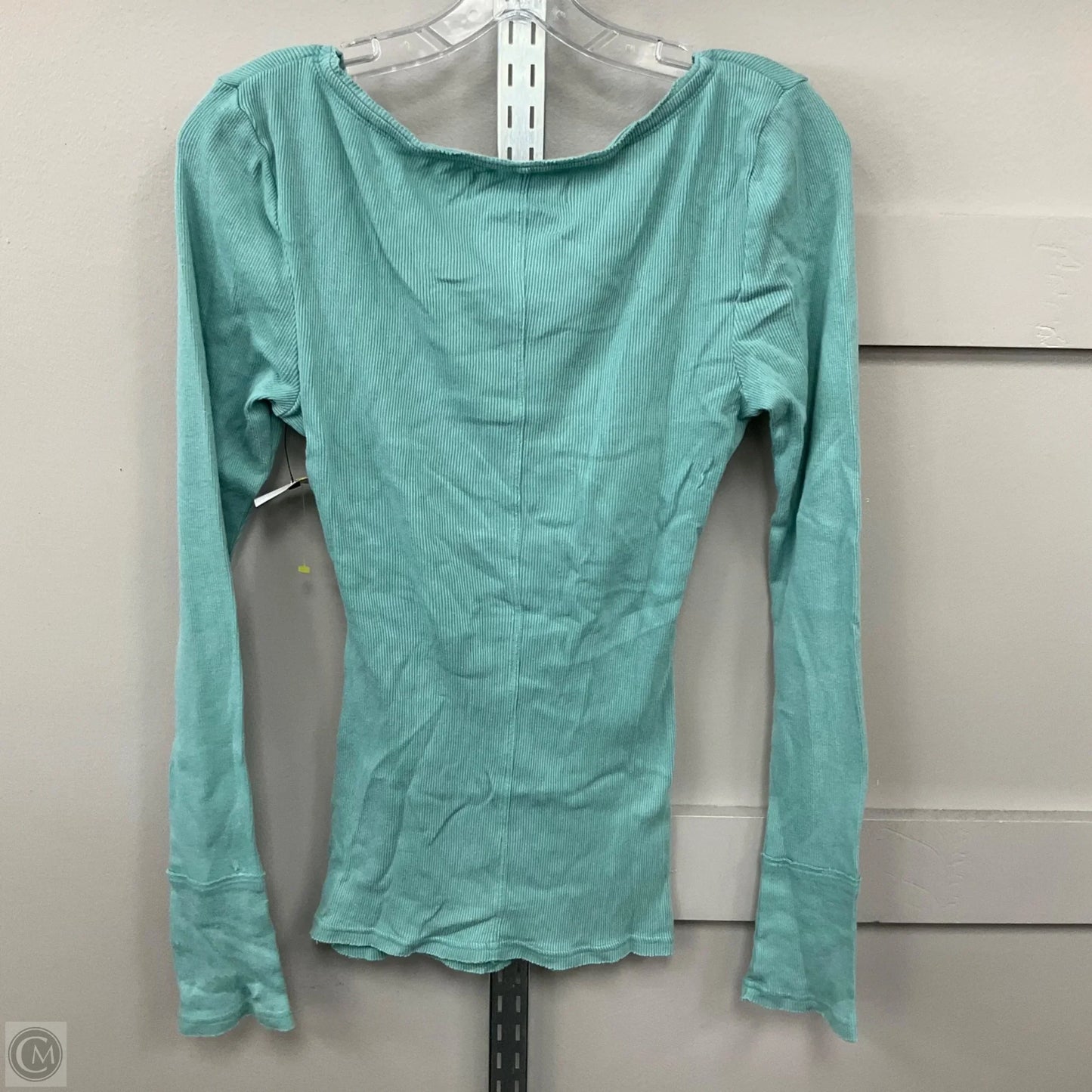 Top Long Sleeve By Urban Outfitters In Teal, Size: L