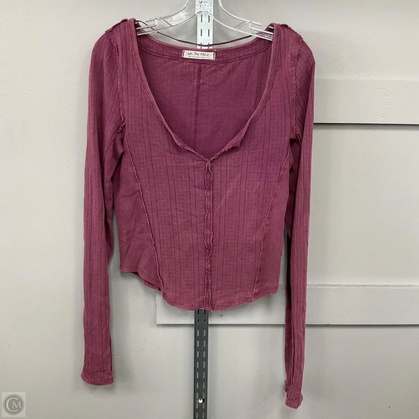 Top Long Sleeve By We The Free In Purple, Size: L