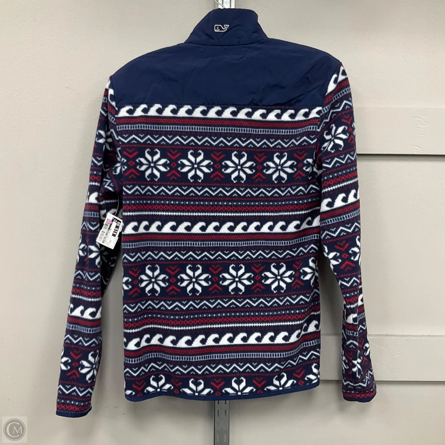 Sweatshirt Collar By Vineyard Vines In Blue & White, Size: Xs