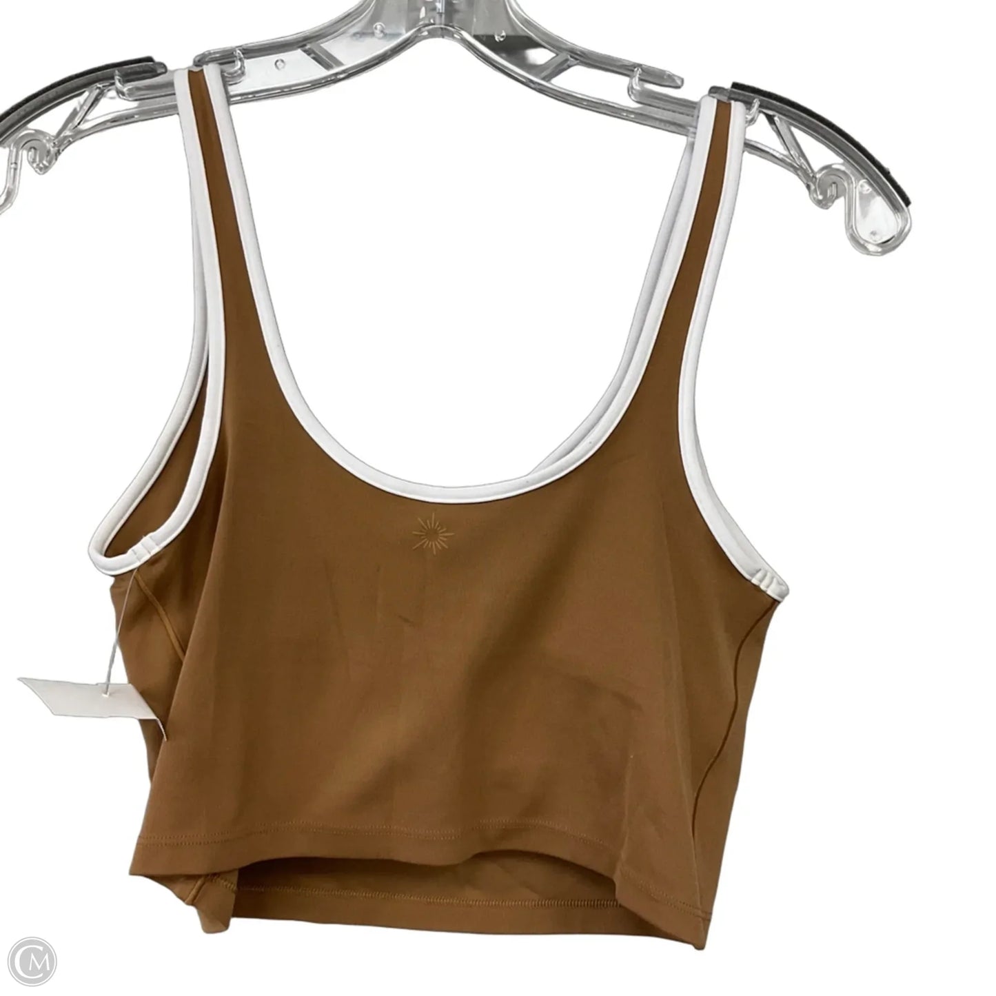 Athletic Tank Top By Offline In Brown, Size: M