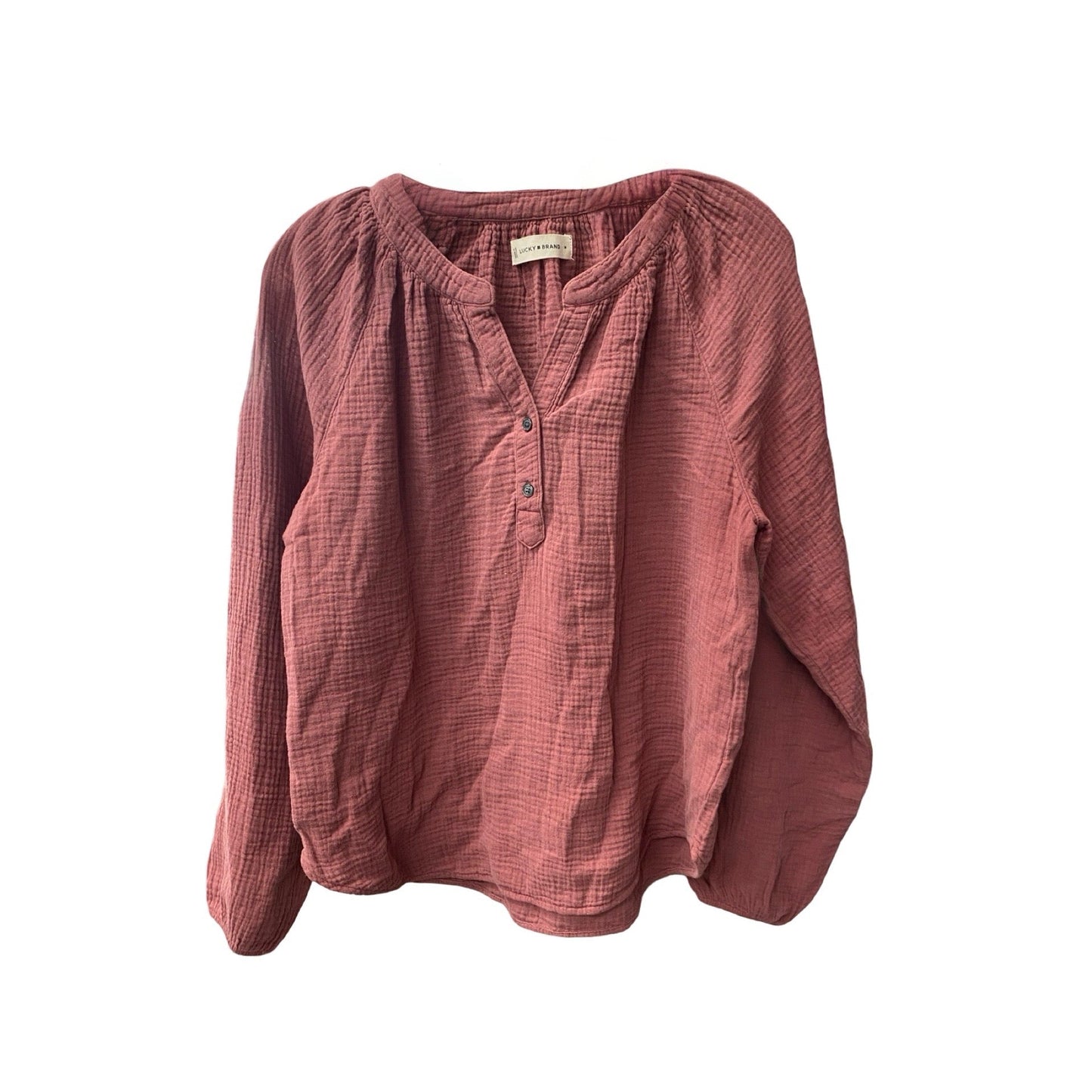 Top Long Sleeve By Lucky Brand In Mauve, Size: M