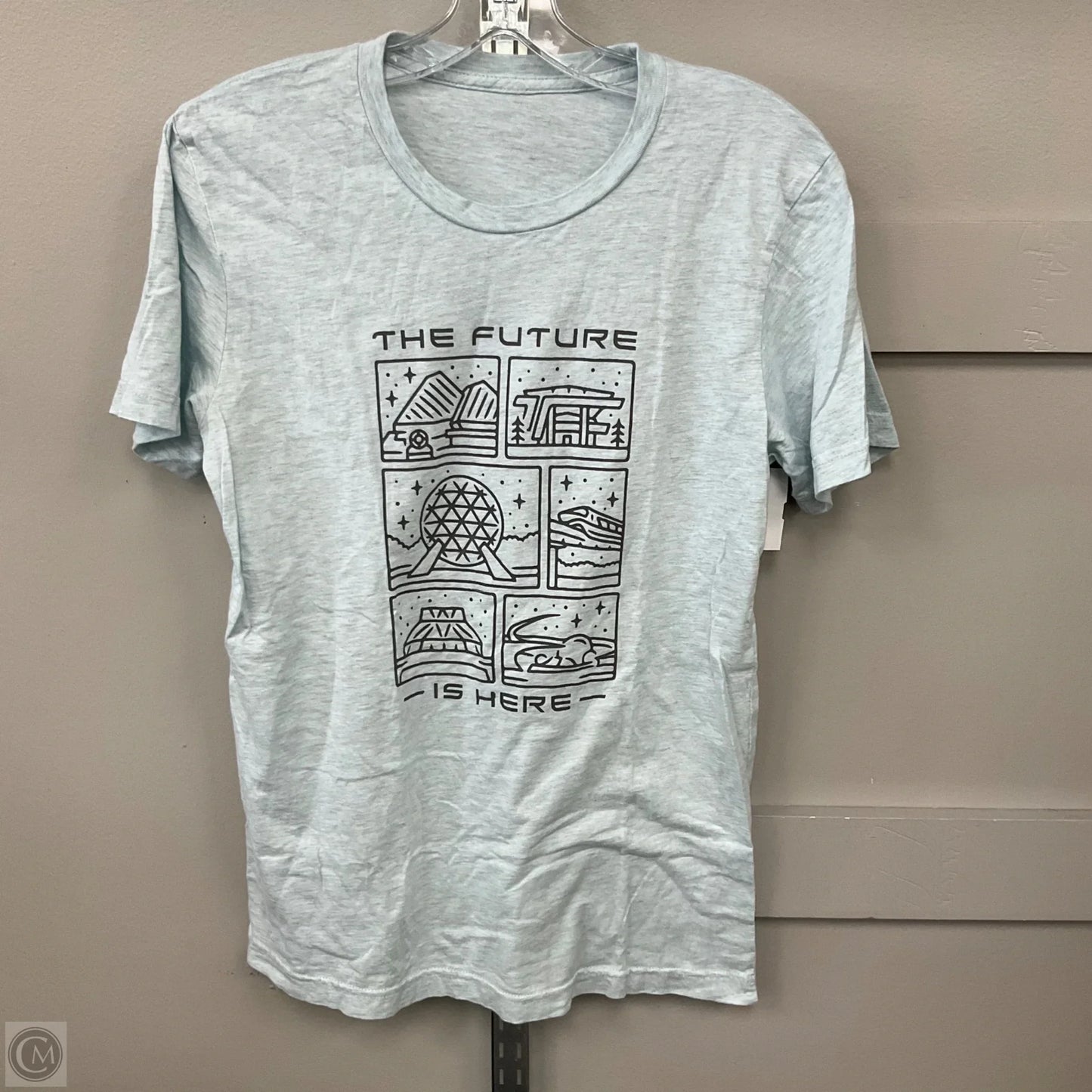 Top Short Sleeve Basic By Cme In Grey, Size: S