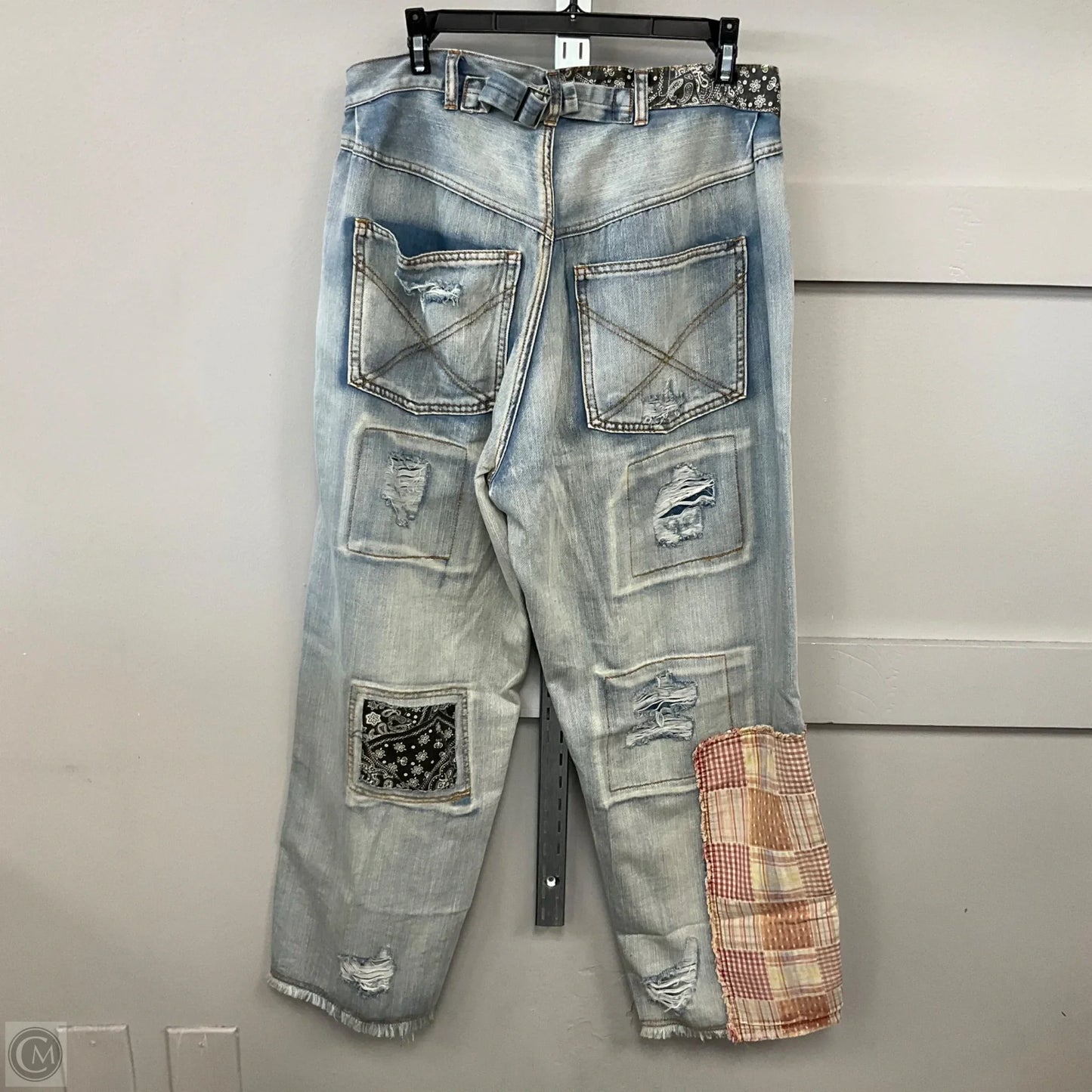 Jeans Straight By Pol In Blue Denim, Size: L