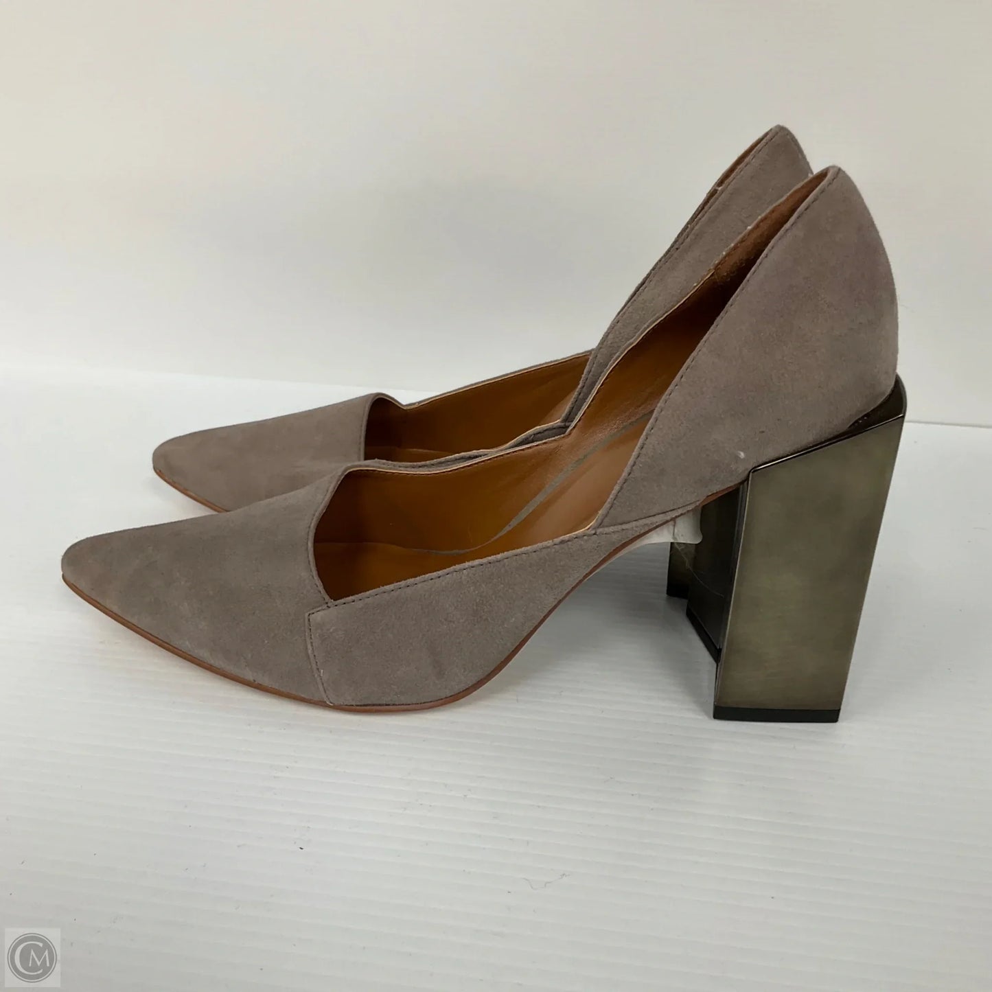 Shoes Heels Block By Halston In Taupe, Size: 8.5