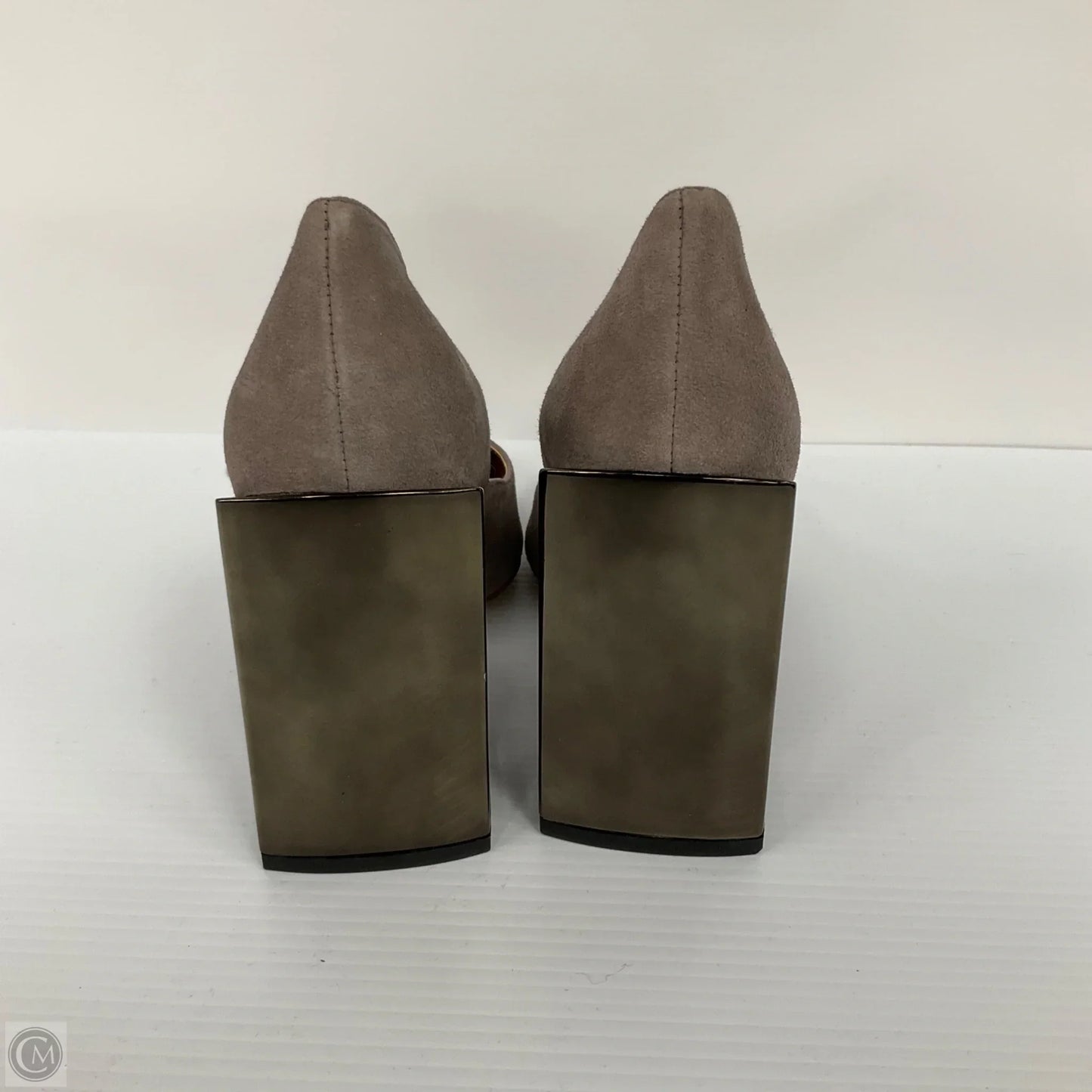 Shoes Heels Block By Halston In Taupe, Size: 8.5