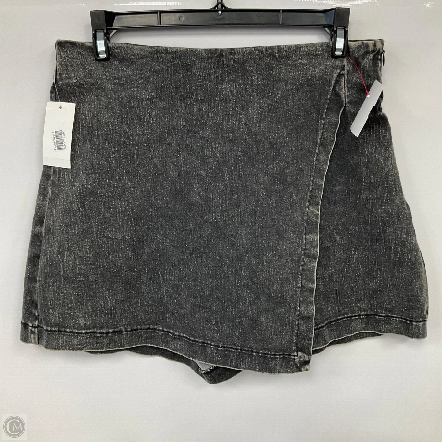 Skort By Flying Tomato In Black Denim, Size: L