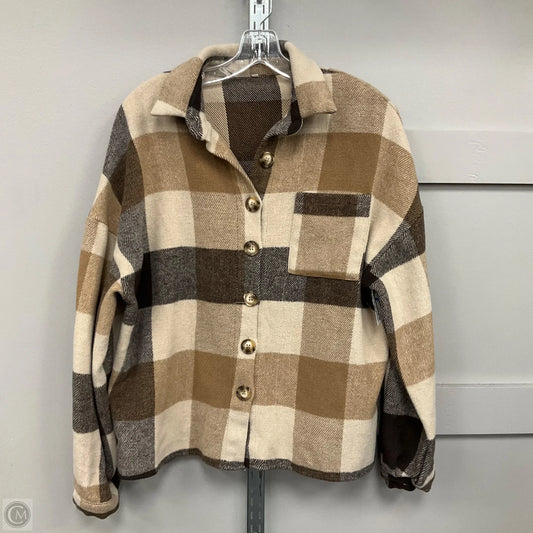 Jacket Shirt By Cmf In Brown, Size: Xl