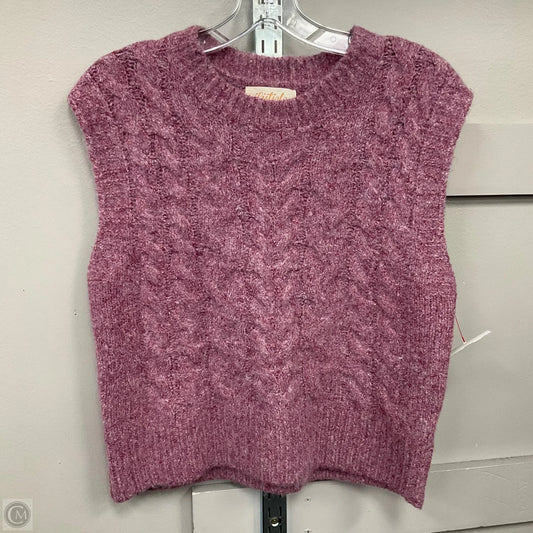 Vest Sweater By Listicle In Purple, Size: M