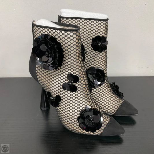 Boots Ankle Heels By Betsey Johnson In Black, Size: 8.5