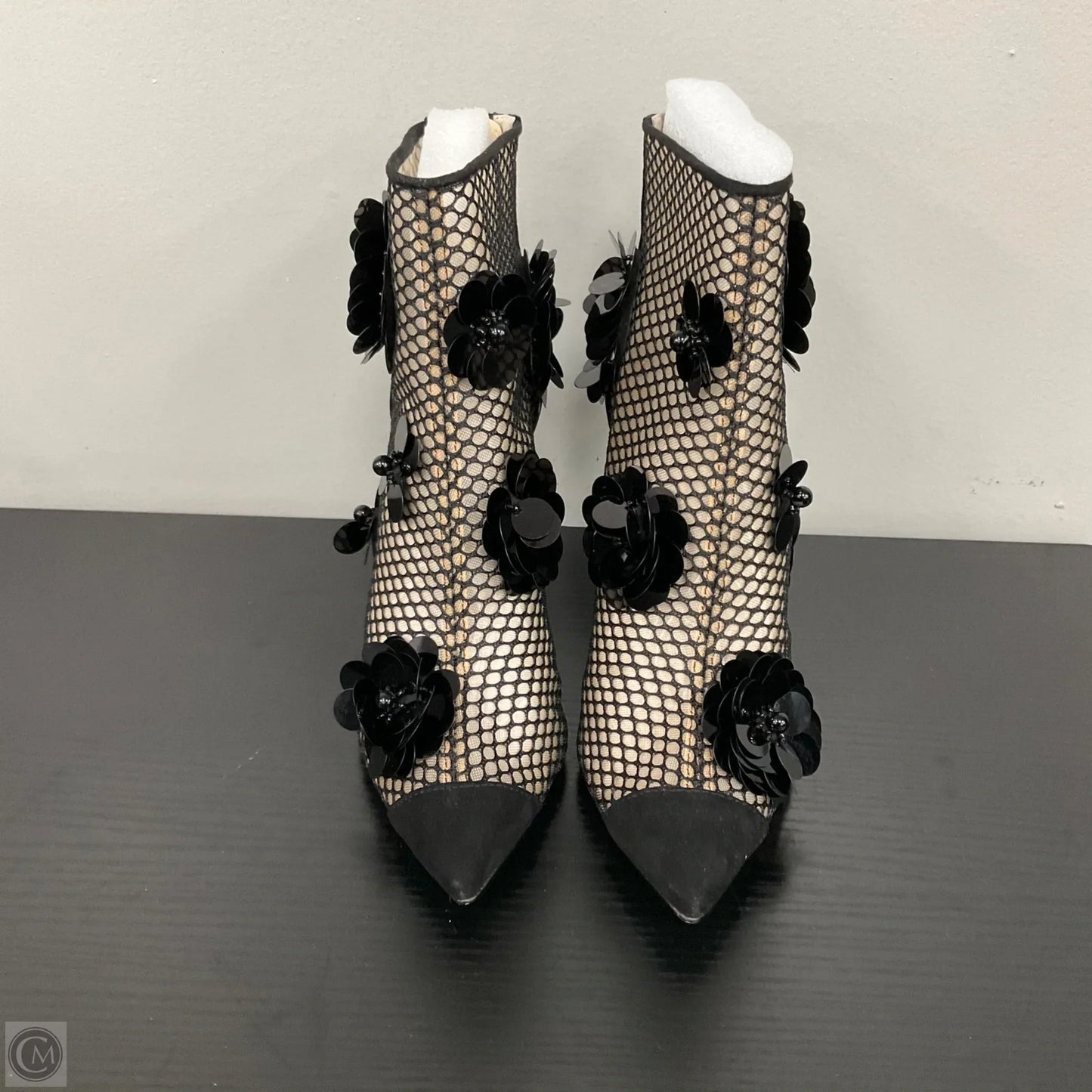 Boots Ankle Heels By Betsey Johnson In Black, Size: 8.5