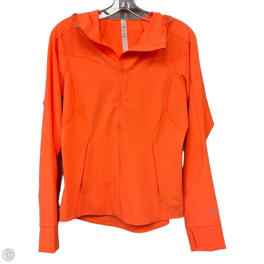 Athletic Jacket By Lululemon In Orange, Size: 6