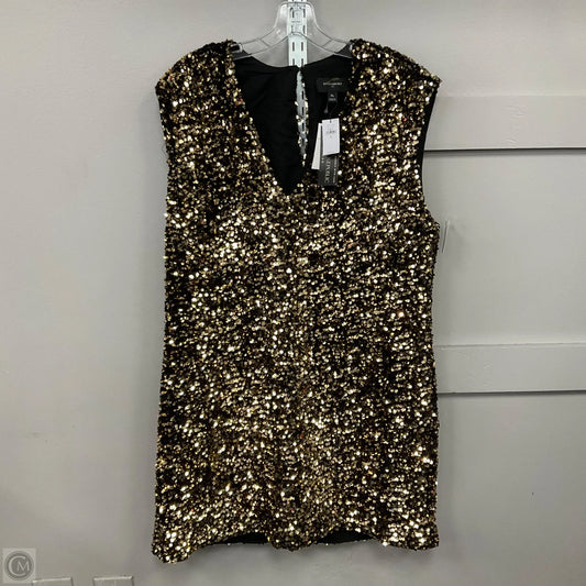 Dress Party Midi By Banana Republic In Gold, Size: Xl