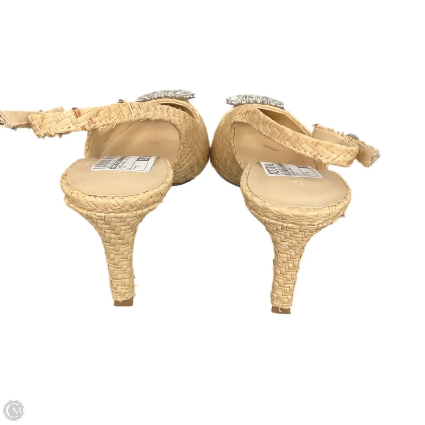 Shoes Heels Kitten By Anne Klein In Tan, Size: 9