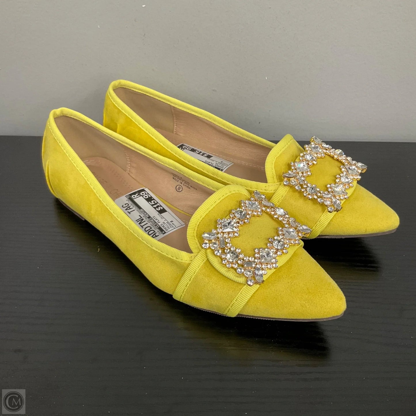 Shoes Flats By Clothes Mentor In Yellow, Size: 8