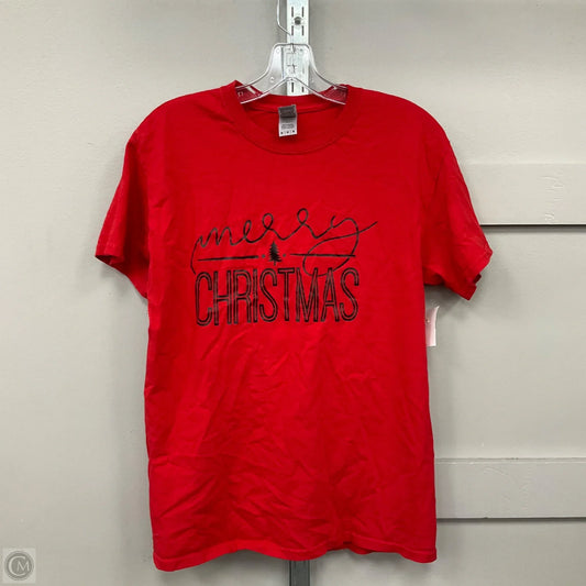 Top Short Sleeve Basic By Gildan In Red, Size: M