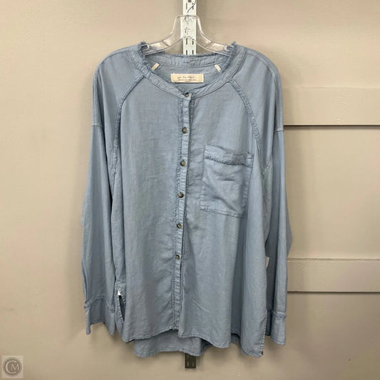 Top Long Sleeve By We The Free In Blue, Size: L
