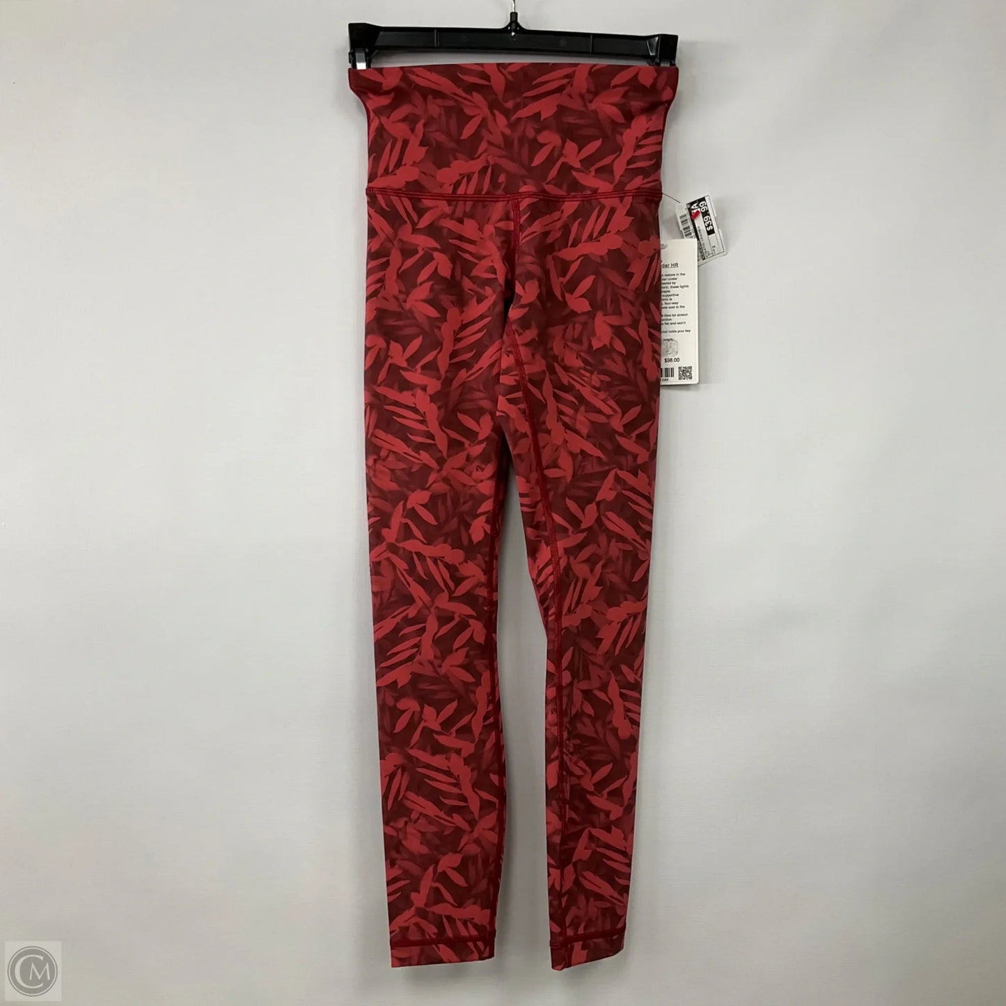 Athletic Leggings By Lululemon In Red, Size: 2