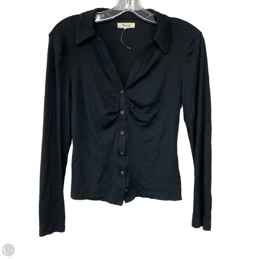 Top Long Sleeve Basic By Madewell In Black, Size: M