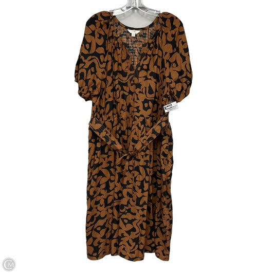 Dress Casual Maxi By Terra & Sky In Black & Brown, Size: 1x