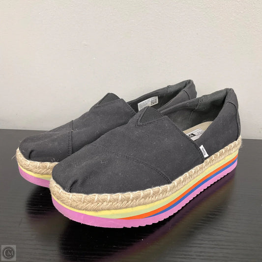 Shoes Flats By Toms In Black, Size: 9.5