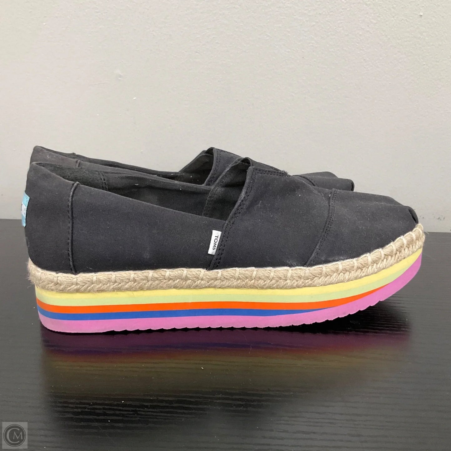Shoes Flats By Toms In Black, Size: 9.5