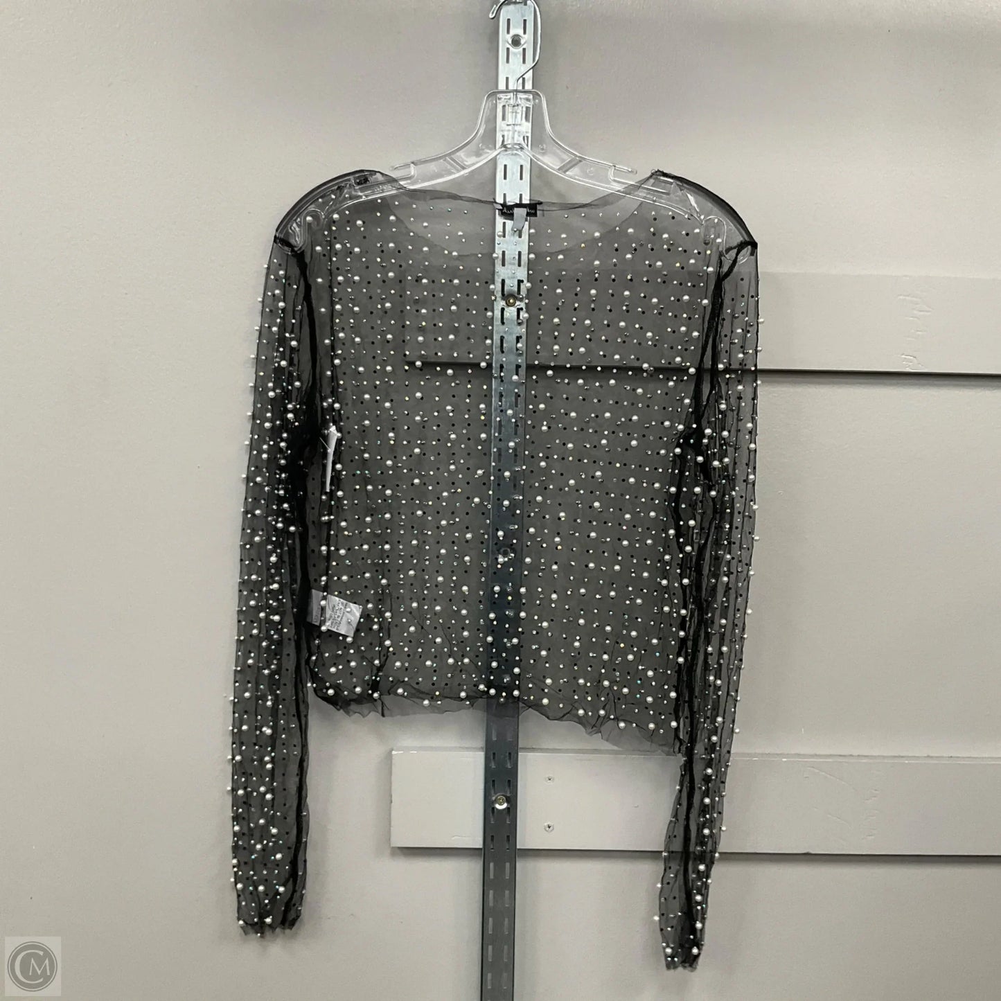 Top Long Sleeve By White Birch In Black & White, Size: L