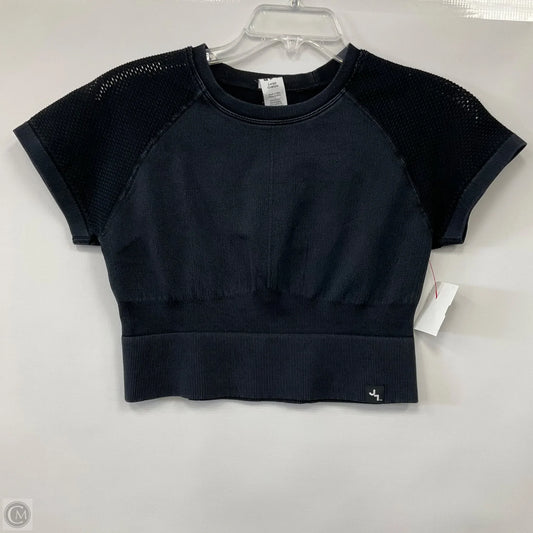 Athletic Top Short Sleeve By Joy Lab In Black, Size: L
