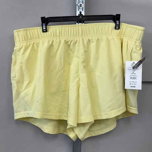 Athletic Shorts By Athletic Works In Yellow, Size: Xl