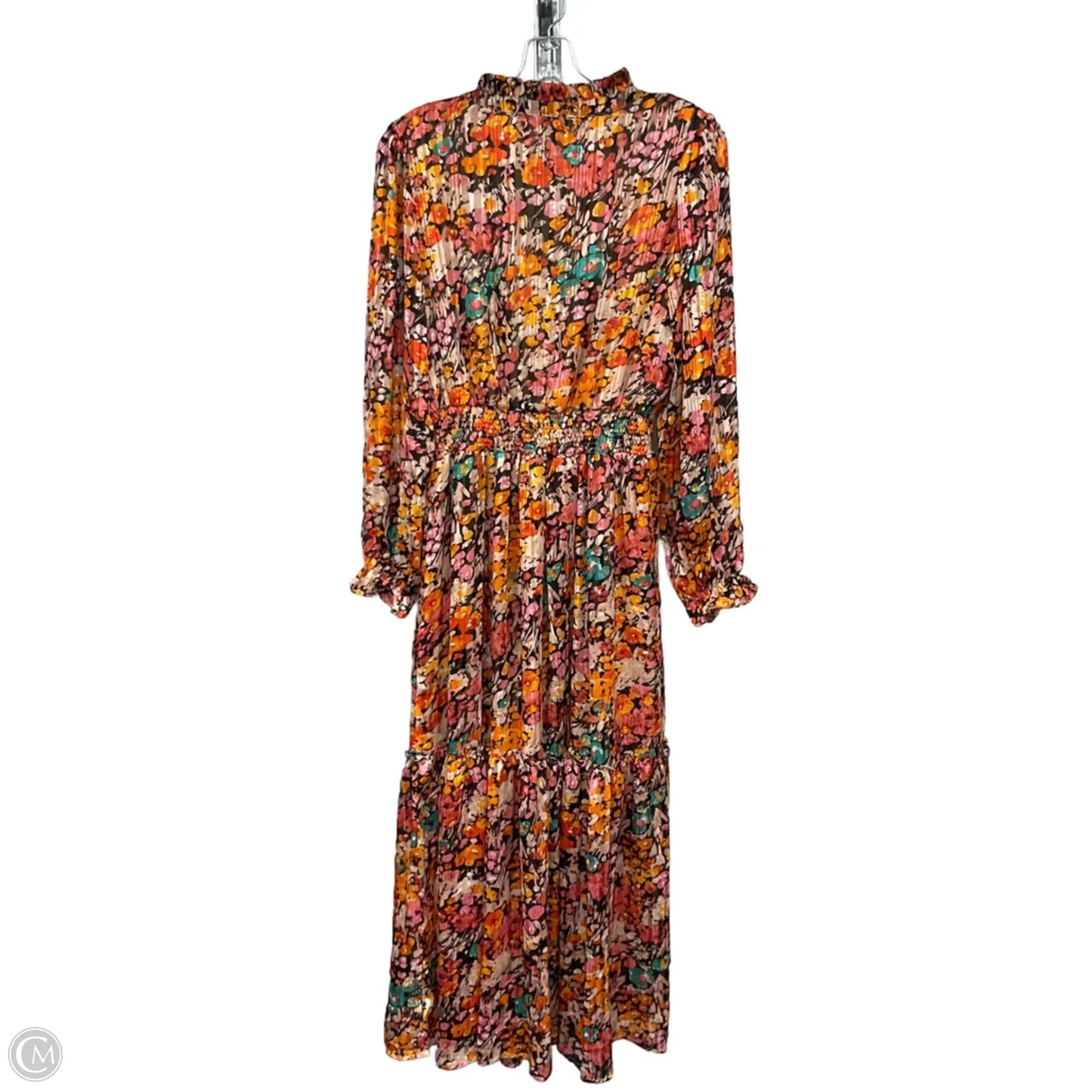 Dress Casual Maxi By Umgee In Orange & Pink, Size: M