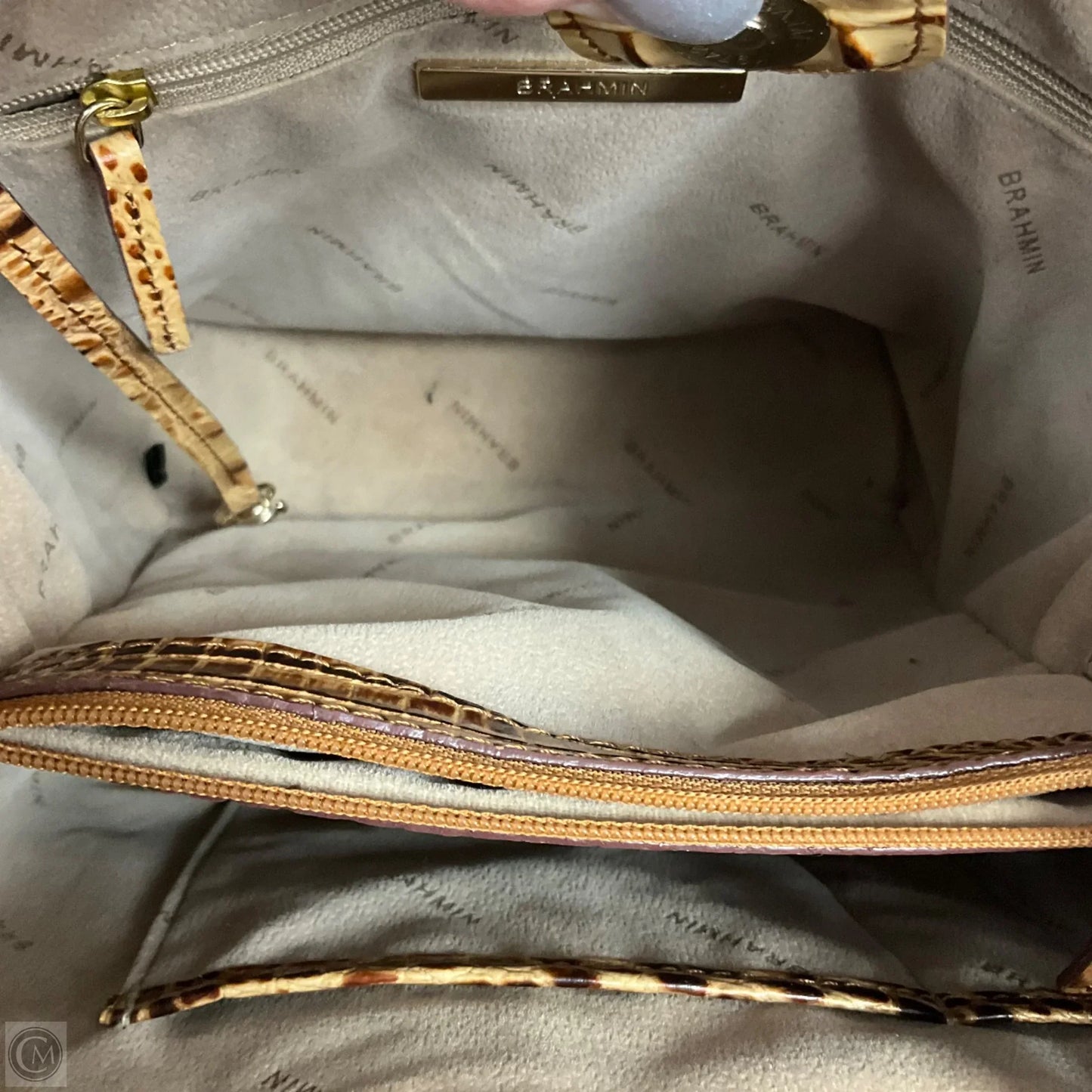 Handbag Designer By Brahmin, Size: Medium