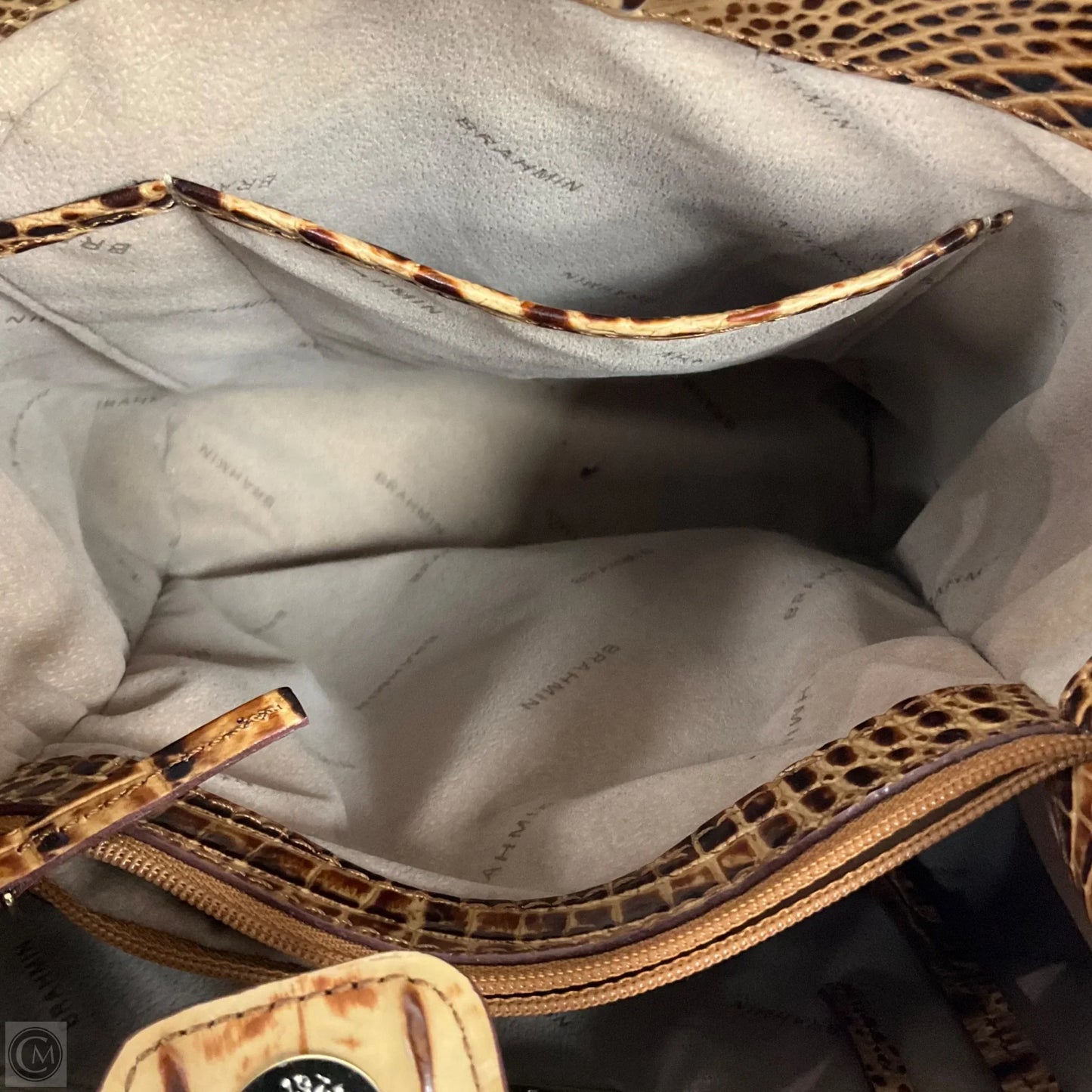 Handbag Designer By Brahmin, Size: Medium