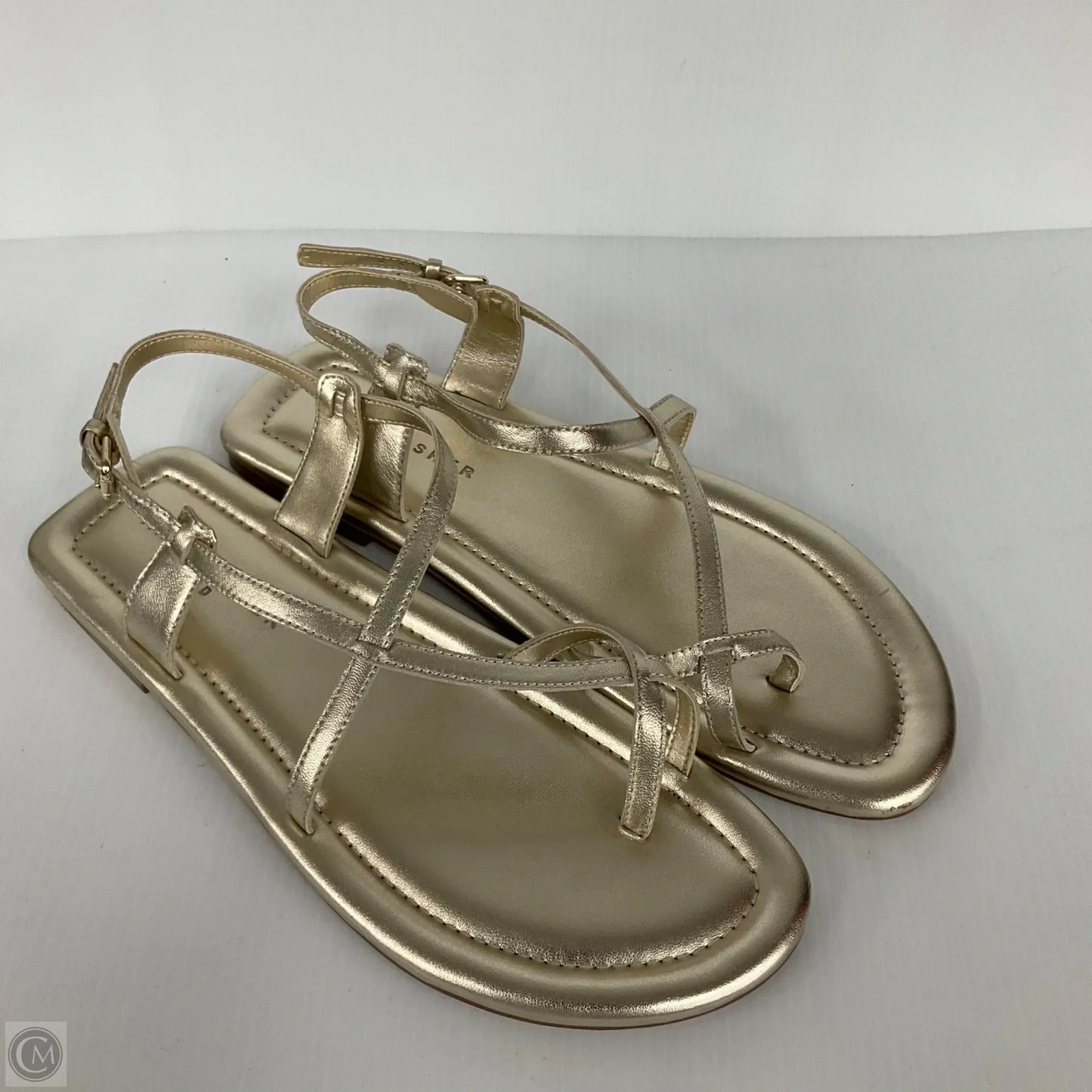 Sandals Flats By Marc Fisher In Gold, Size: 11