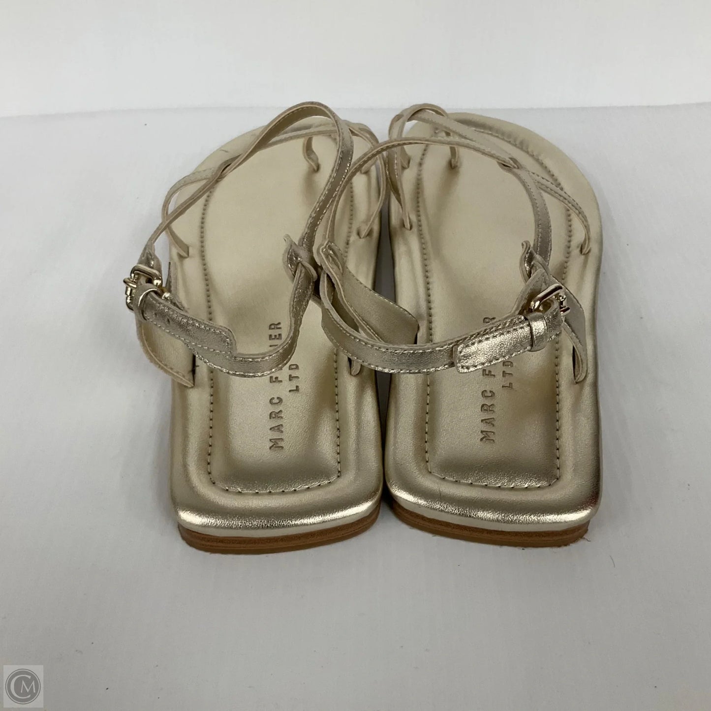 Sandals Flats By Marc Fisher In Gold, Size: 11
