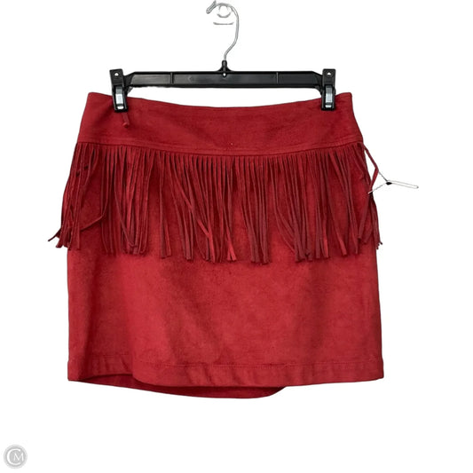 Skirt Mini & Short By Express In Red, Size: Xs