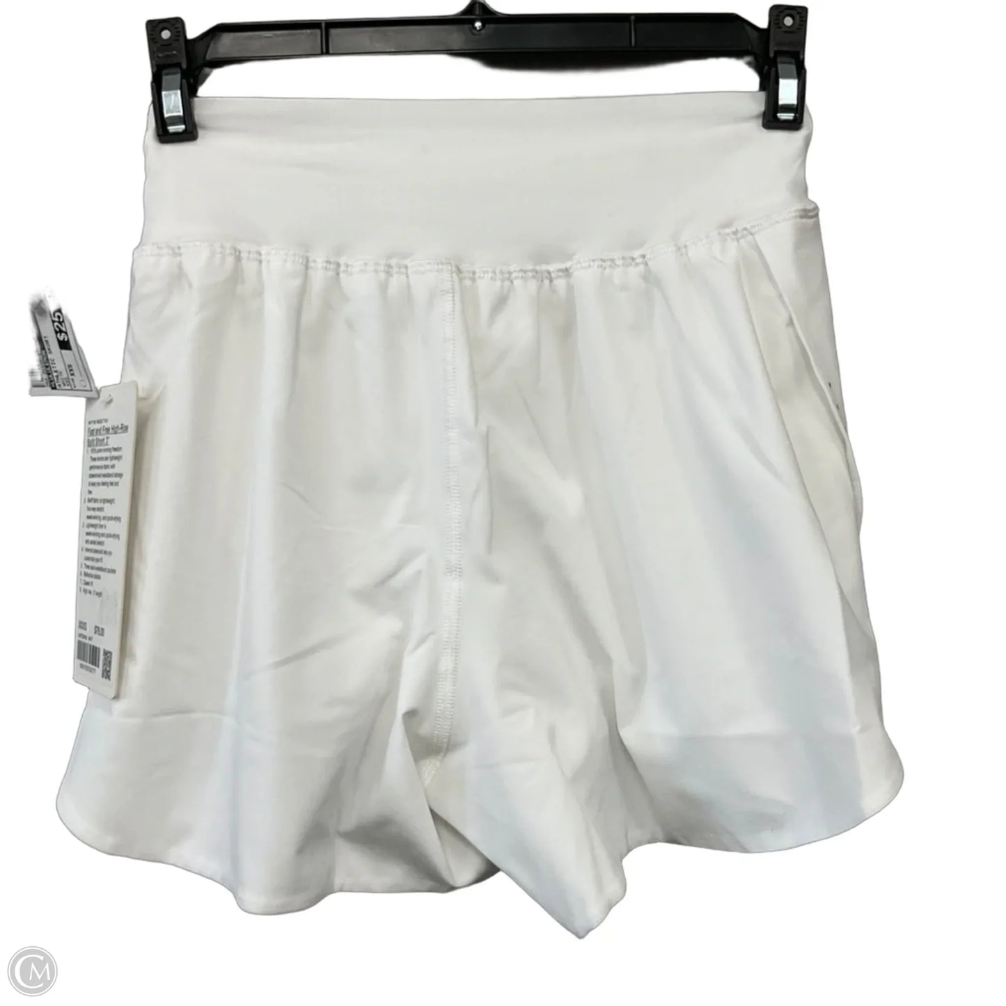 Athletic Skort By Lululemon In White, Size: Xxs