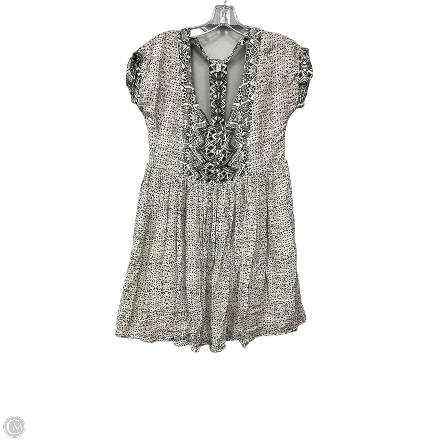 Dress Casual Midi By Free People In Black & White, Size: S
