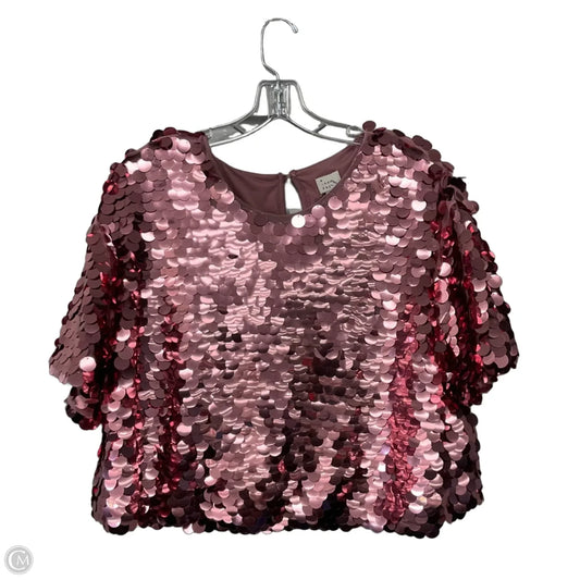 Top Short Sleeve By A New Day In Pink, Size: Xl