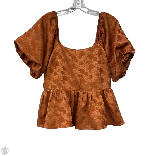 Top Short Sleeve By Arula In Orange, Size: Xl