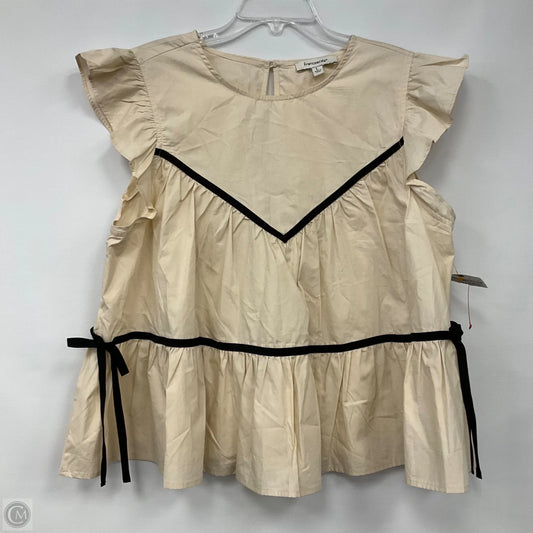 Top Sleeveless By Francesca's In Beige, Size: L